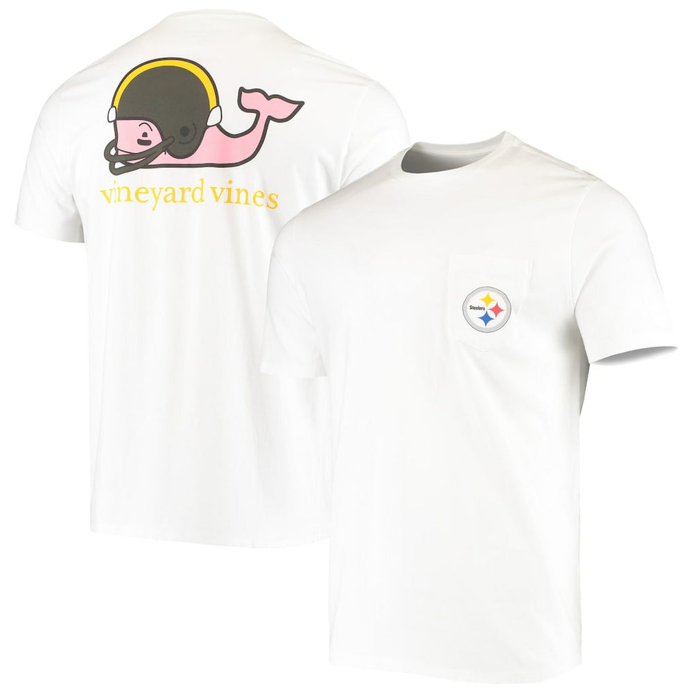 Pittsburgh Steelers Vineyard Vines Big & Tall Helmet T-Shirt | NFL Sale