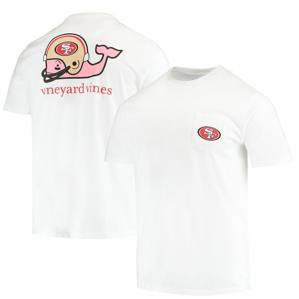San Francisco 49ers Vineyard Vines Big & Tall Helmet T-Shirt | NFL New