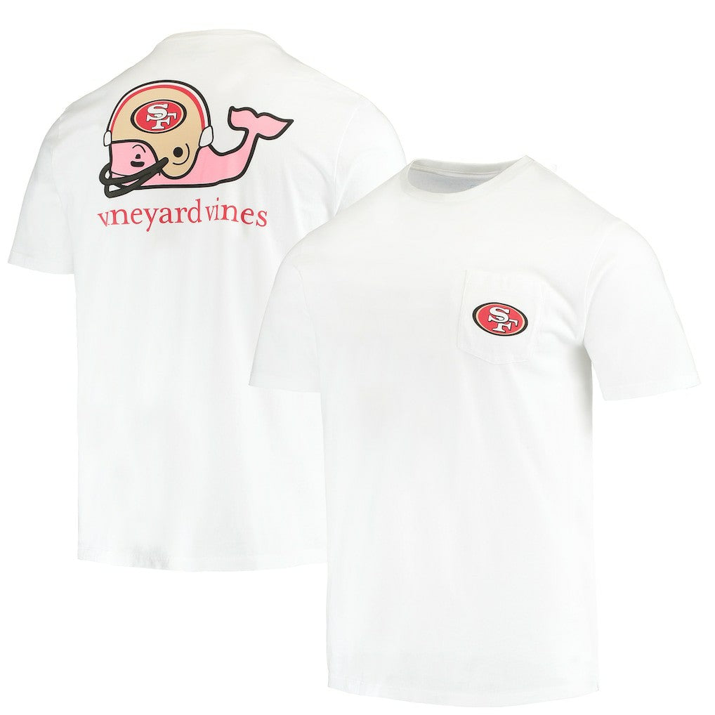 San Francisco 49ers Vineyard Vines Big & Tall Helmet T-Shirt | NFL New
