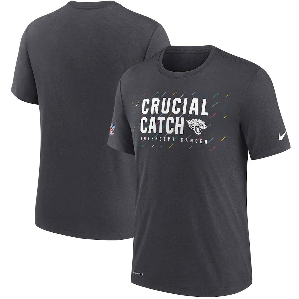 Jacksonville Jaguars NFL Crucial Catch Performance T-Shirt | NFL Hot