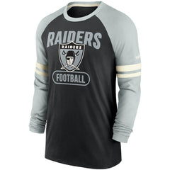 Las Vegas Raiders Throwback Raglan Long Sleeve T-Shirt | NFL Near me