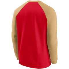 San Francisco 49ers Historic Raglan Crew Performance Sweater | NFL Discount