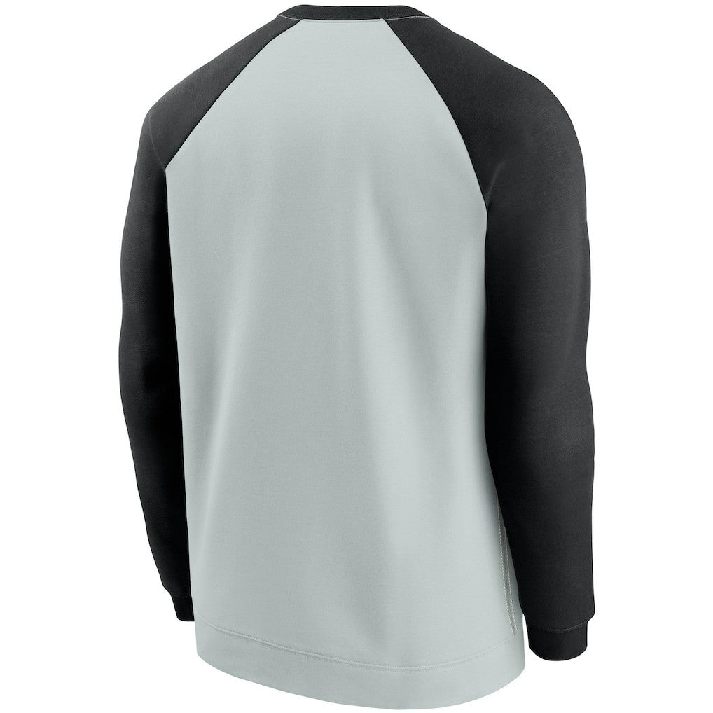 Las Vegas Raiders Historic Raglan Crew Performance Sweater | NFL On sale