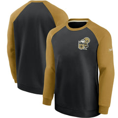 New Orleans Saints Historic Raglan Performance Pullover Sweater | NFL Hot