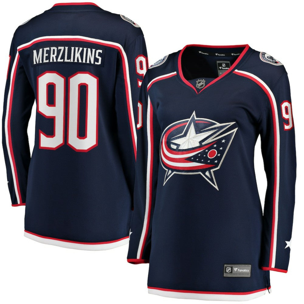 Elvis Merzlikins Columbus Blue Jackets Fanatics Women's Home Breakaway Jersey -  NHL Jerseys