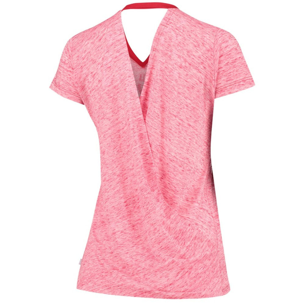 St. Louis Cardinals Touch Women's Hail Mary V-Neck Back Wrap T-Shirt - MLB T-shirts