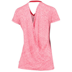 St. Louis Cardinals Touch Women's Hail Mary V-Neck Back Wrap T-Shirt - MLB T-shirts