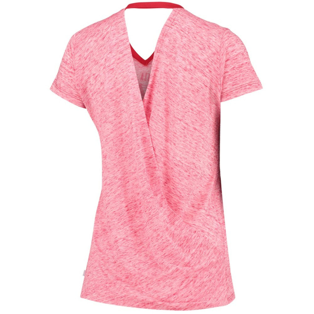 Washington Nationals Touch Women's Hail Mary V-Neck Back Wrap T-Shirt - MLB T-shirts