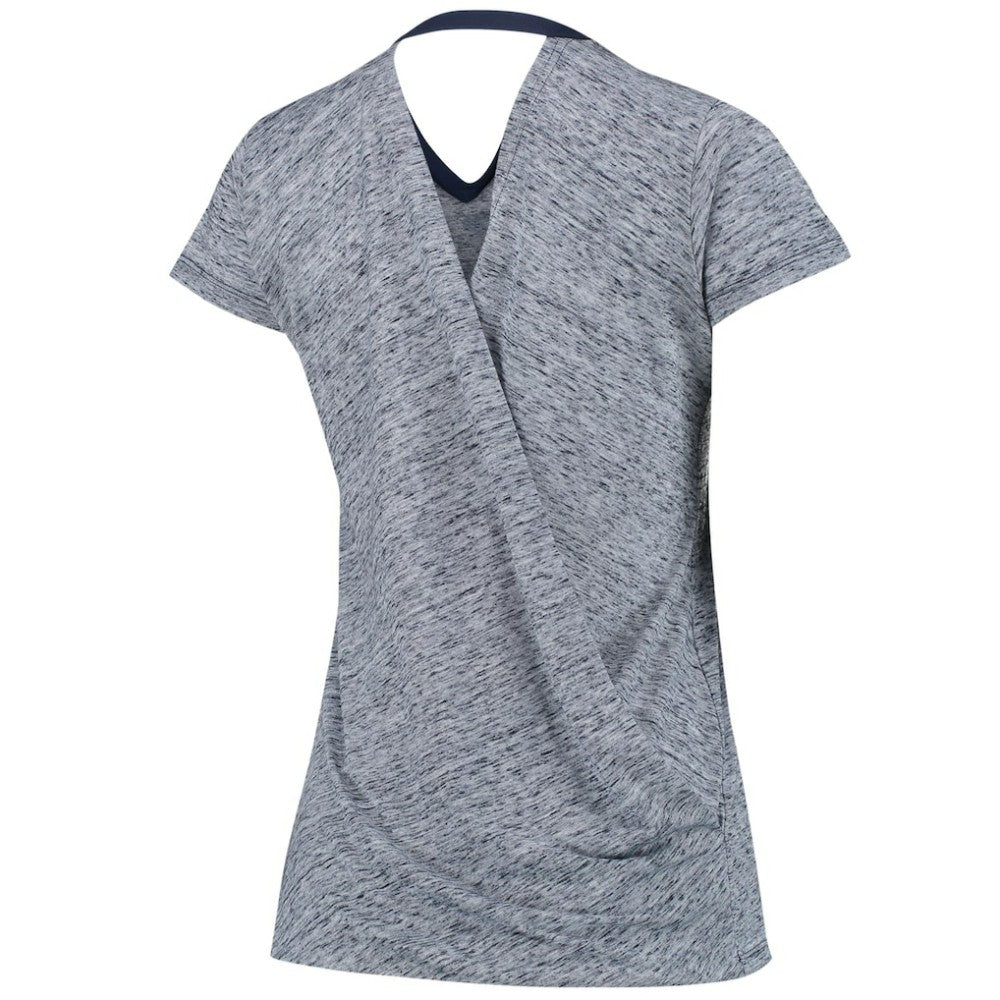 Boston Red Sox Touch Women's Hail Mary V-Neck Back Wrap T-Shirt - MLB T-shirts