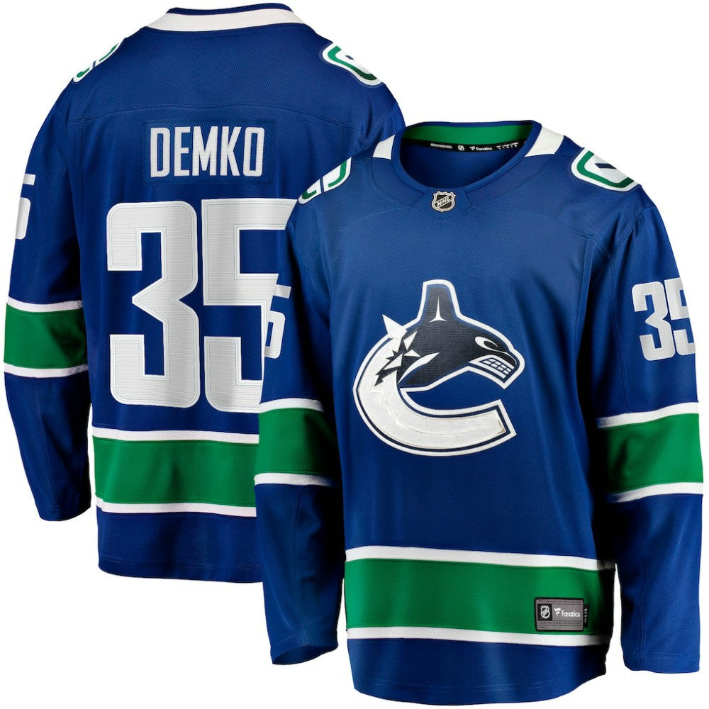 Thatcher Demko Vancouver Canucks Fanatics Home Breakaway Jersey -  NHL Jerseys