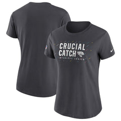 Jacksonville Jaguars Women's NFL Crucial Catch Performance T-Shirt | NFL New