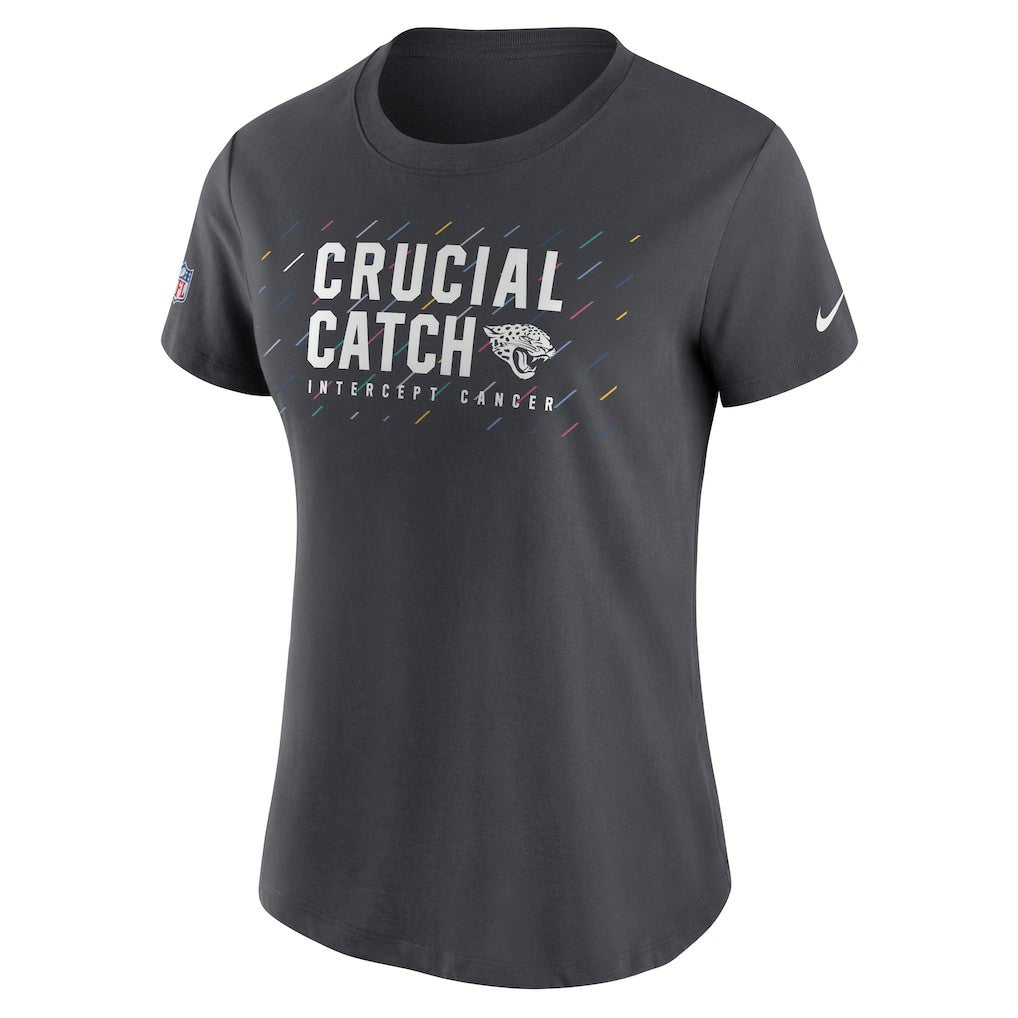 Jacksonville Jaguars Women's NFL Crucial Catch Performance T-Shirt | NFL New