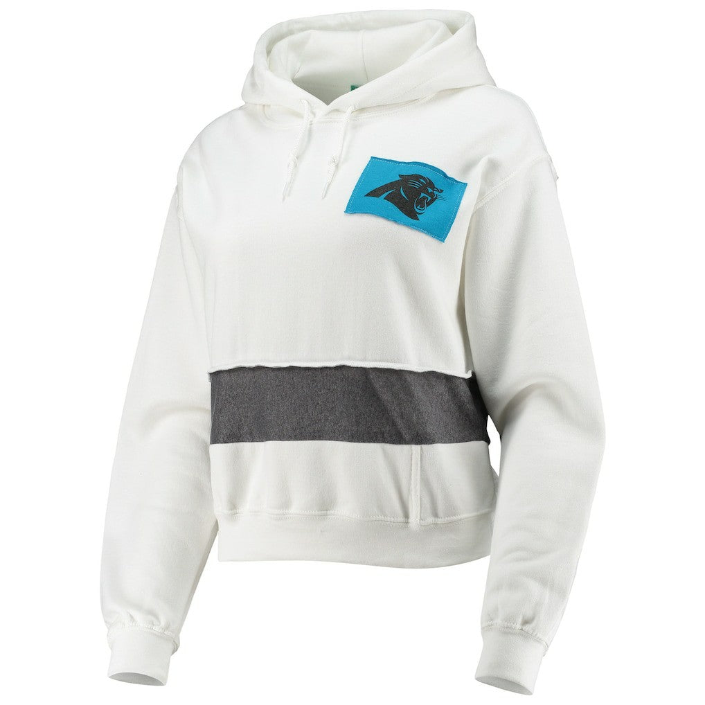 Carolina Panthers Refried Apparel Women's Sustainable Crop Dolman Pullover Hoodie | NFL On sale