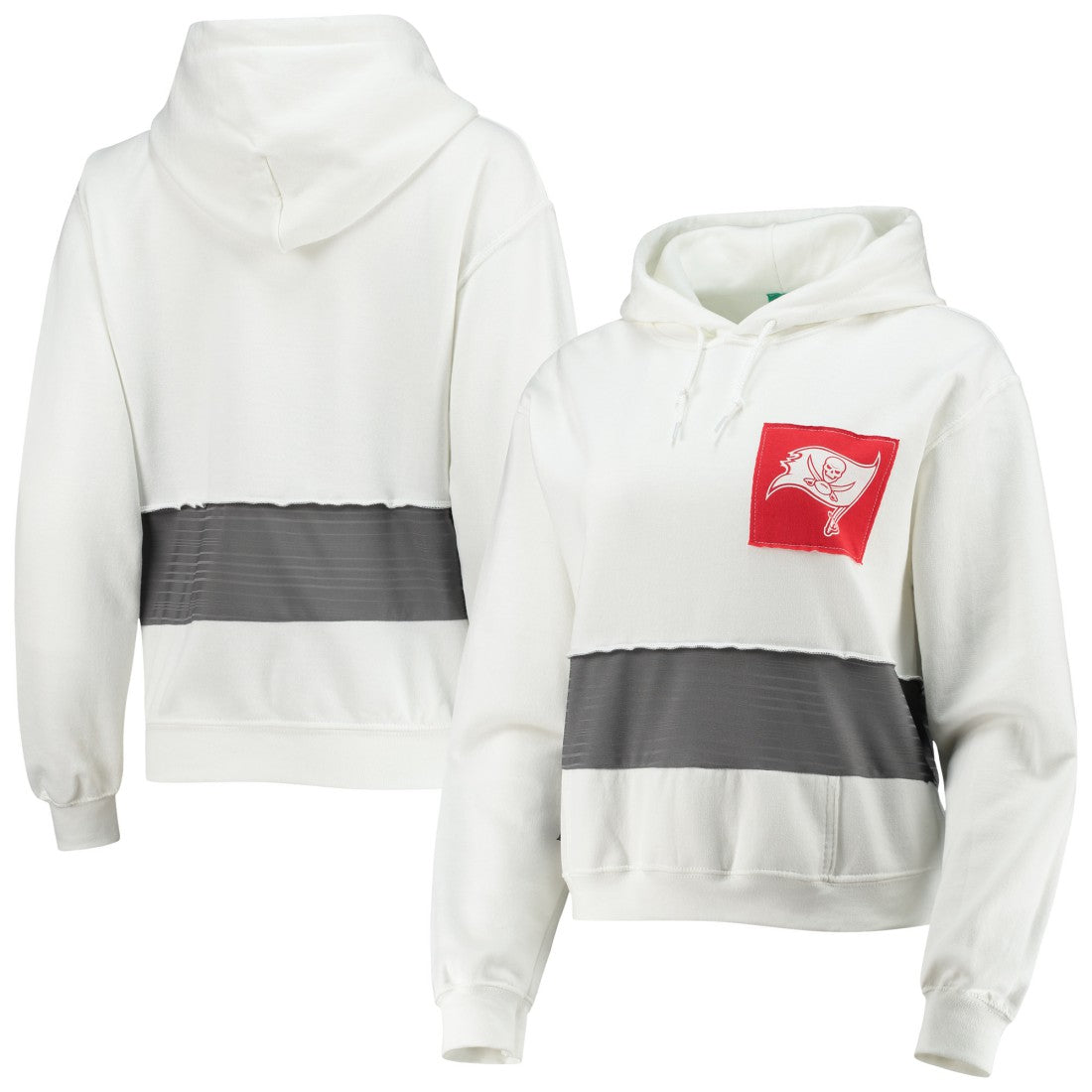 Tampa Bay Buccaneers Refried Apparel Women's Sustainable Crop Dolman Pullover Hoodie | NFL On sale