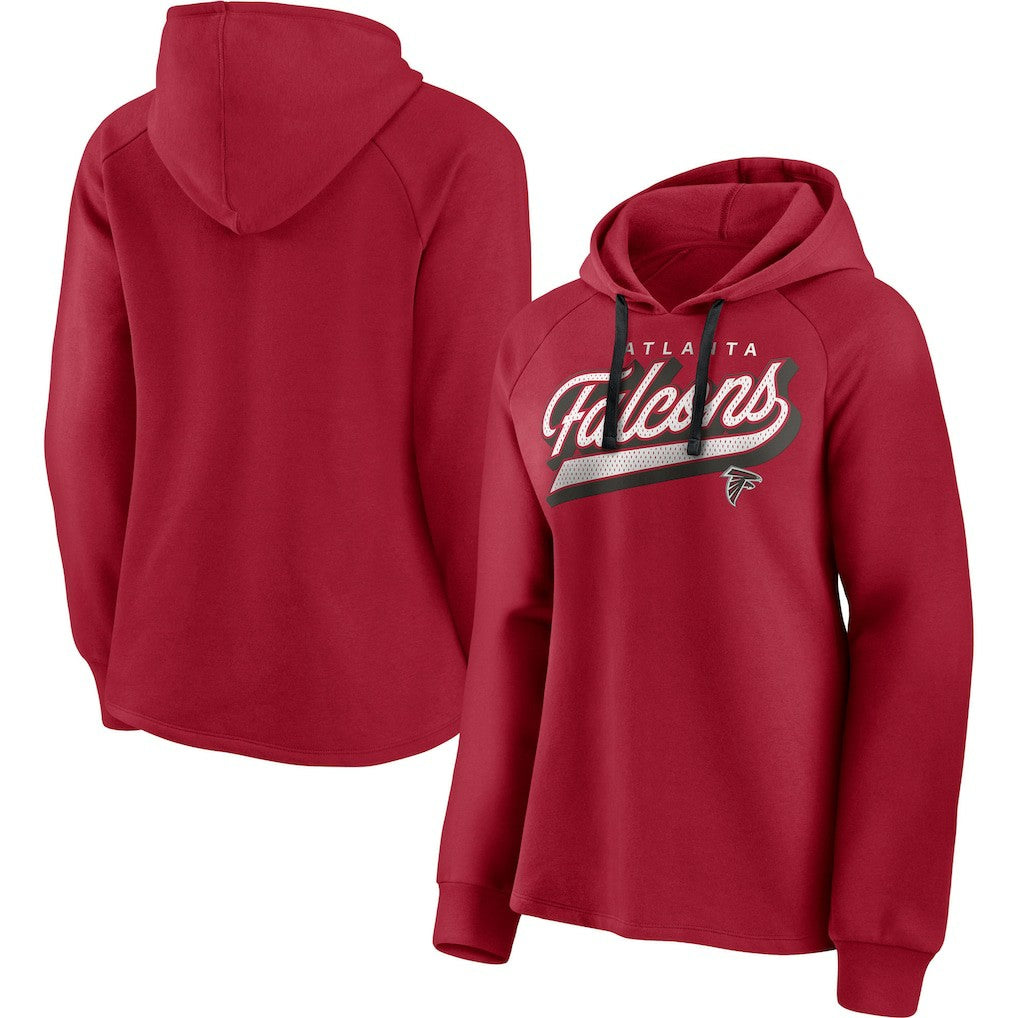 Atlanta Falcons Women's First Contact Raglan Pullover Hoodie | NFL Sale