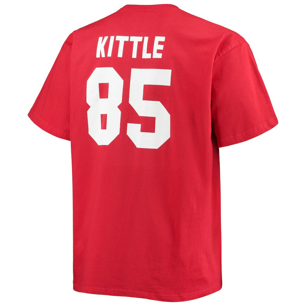 San Francisco 49ers George Kittle  Big & Tall Player Name & Number T-Shirt | NFL Discount