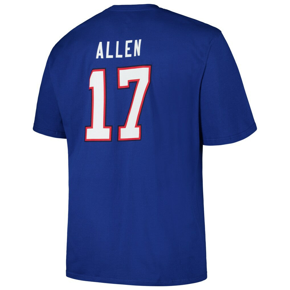 Buffalo Bills Josh Allen  Big & Tall Player Name & Number T-Shirt | NFL On sale
