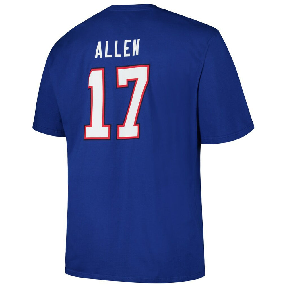 Buffalo Bills Josh Allen  Big & Tall Player Name & Number T-Shirt | NFL On sale