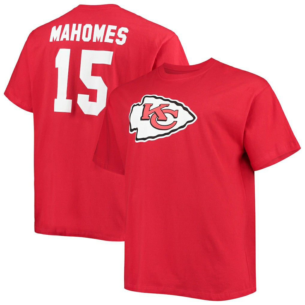 Kansas City Chiefs Patrick Mahomes  Big & Tall Player Name & Number T-Shirt | NFL Online