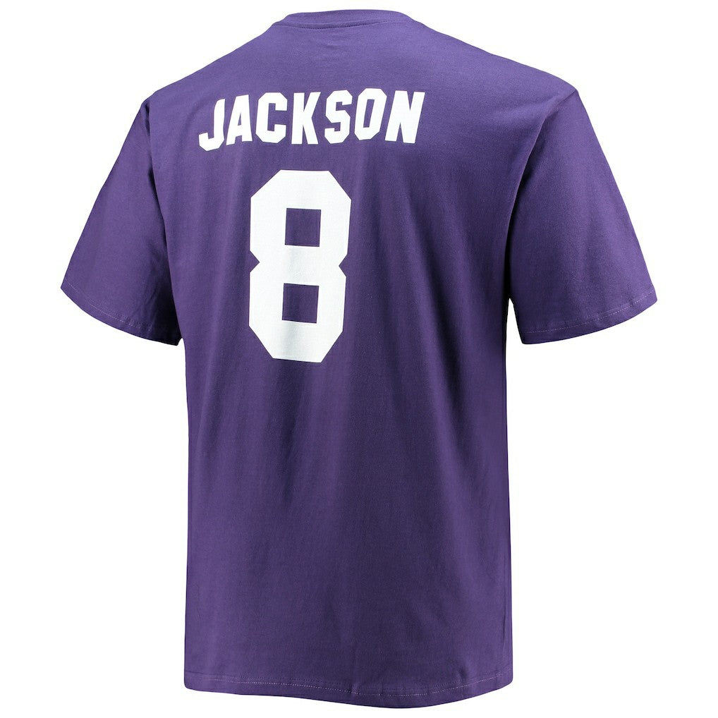 Baltimore Ravens Lamar Jackson  Big & Tall Player Name & Number T-Shirt | NFL Discount