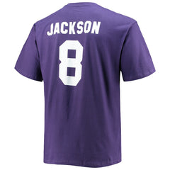 Baltimore Ravens Lamar Jackson  Big & Tall Player Name & Number T-Shirt | NFL Discount