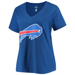 Buffalo Bills Josh Allen  Women's Plus Size Name & Number V-Neck T-Shirt | NFL Hot