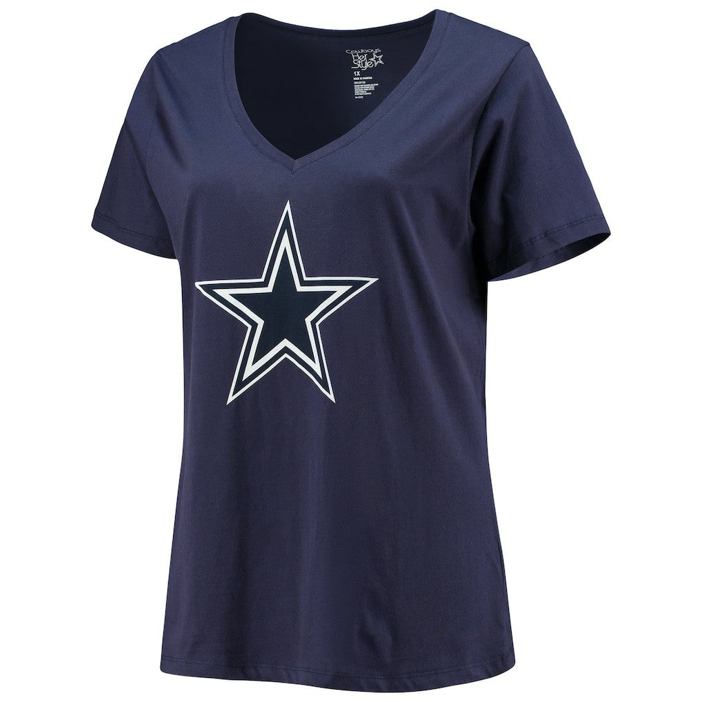 Dallas Cowboys CeeDee Lamb  Women's Plus Size Name & Number V-Neck T-Shirt | NFL New