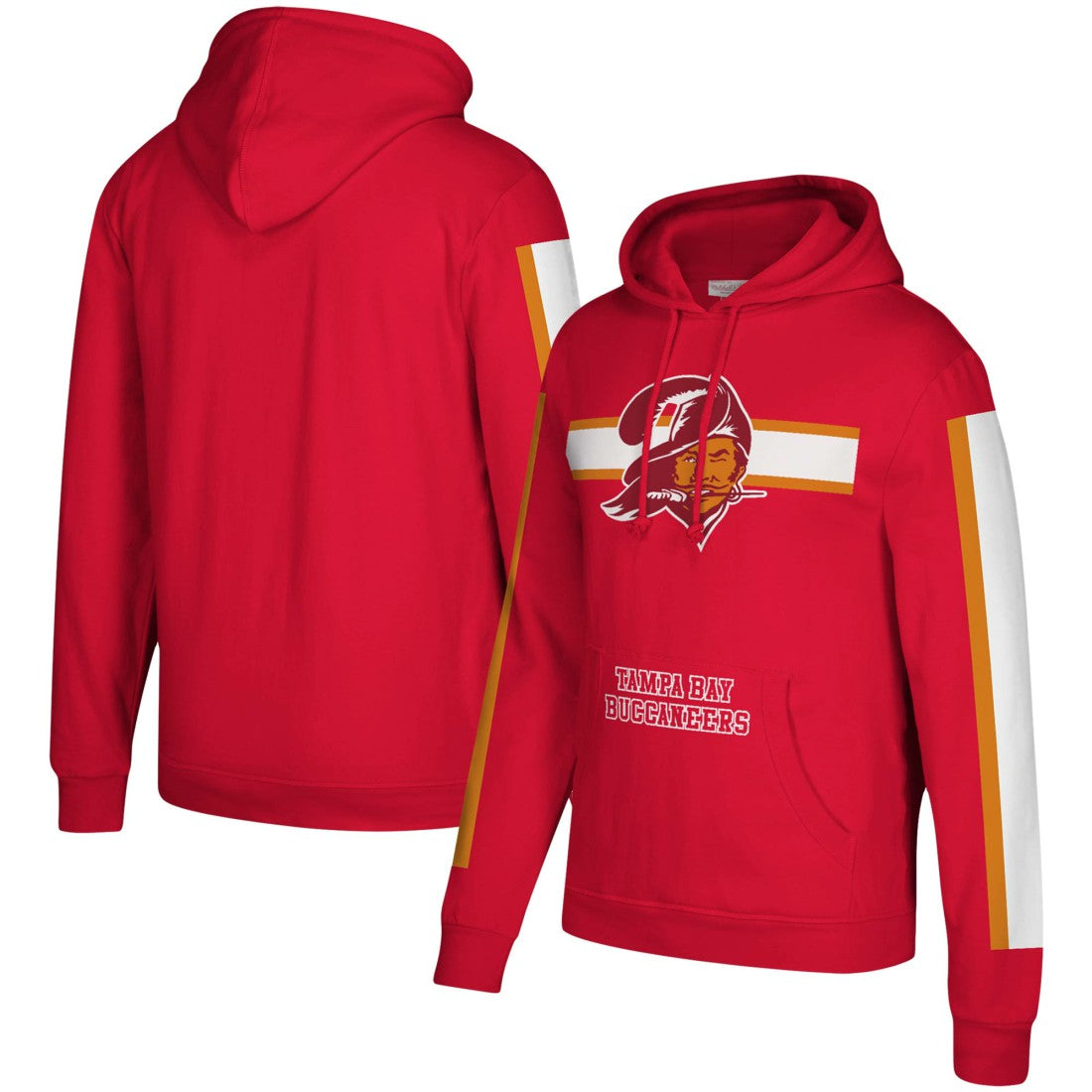 Tampa Bay Buccaneers Three Stripe Pullover Hoodie | NFL Sale
