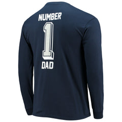 Dallas Cowboys #1 Dad Long Sleeve T-Shirt | NFL New