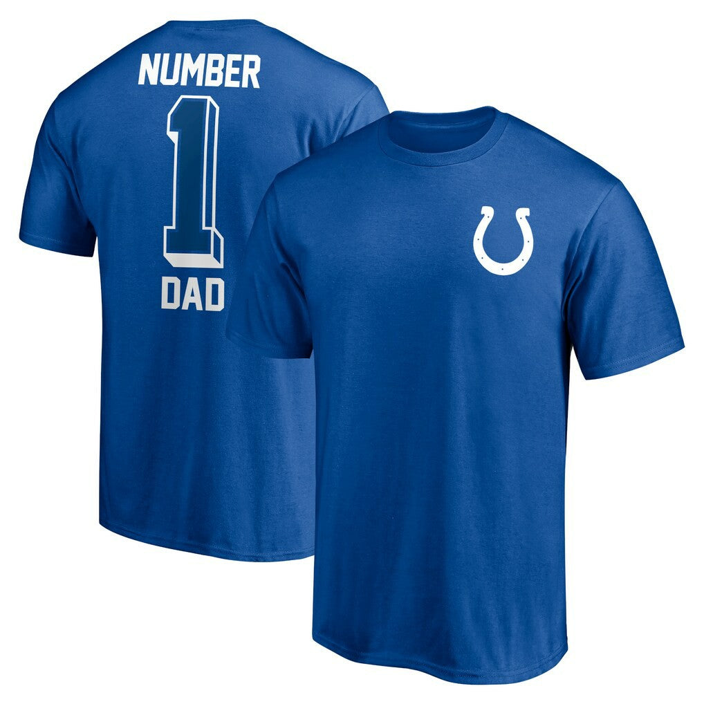 Indianapolis Colts #1 Dad T-Shirt | NFL New
