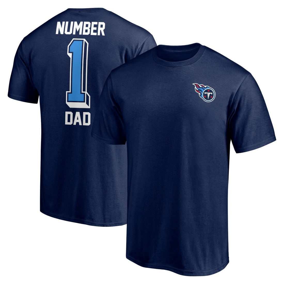 Tennessee Titans #1 Dad T-Shirt | NFL US