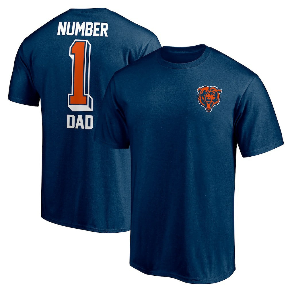 Chicago Bears #1 Dad T-Shirt | NFL Sale