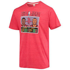 Heathered Red John Wall & Victor Oladipo Houston Rockets Homage NBA Jam Tri-Blend T-Shirt | NBA