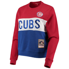 Chicago Cubs Mitchell & Ness Women's Color Block 2.0 Pullover Sweatshirt - MLB Pullover