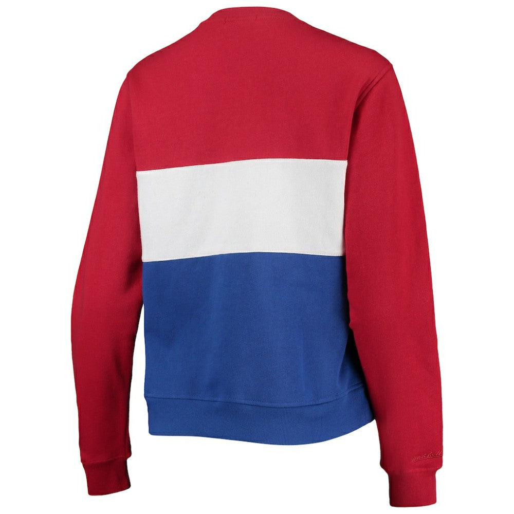 Chicago Cubs Mitchell & Ness Women's Color Block 2.0 Pullover Sweatshirt - MLB Pullover