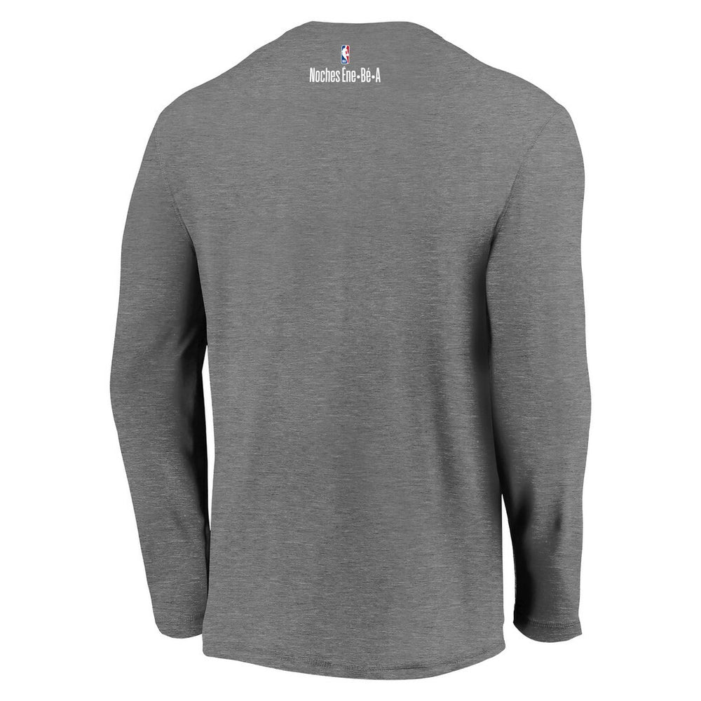 Heather Charcoal Dallas Mavericks 2021 Noches Éne-Bé-A Authentic Shooting Long Sleeve T-Shirt sale | NBA