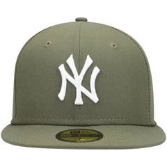 New York Yankees New Era White Logo 59FIFTY Fitted Hat - MLB Hats
