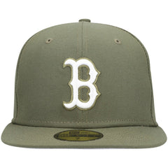 Boston Red Sox New Era White Logo 59FIFTY Fitted Hat - MLB Hats