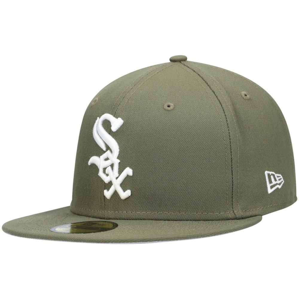 Chicago White Sox New Era White Logo 59FIFTY Fitted Hat - MLB Hats
