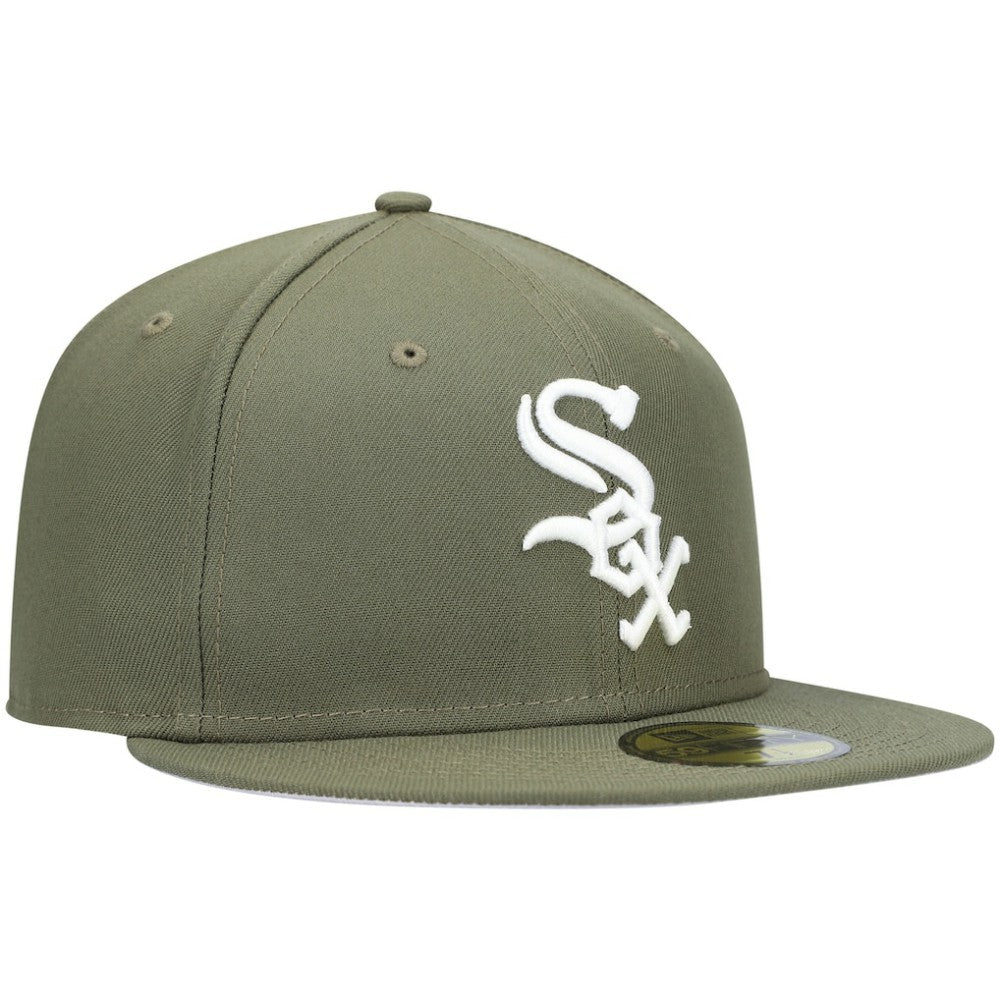 Chicago White Sox New Era White Logo 59FIFTY Fitted Hat - MLB Hats
