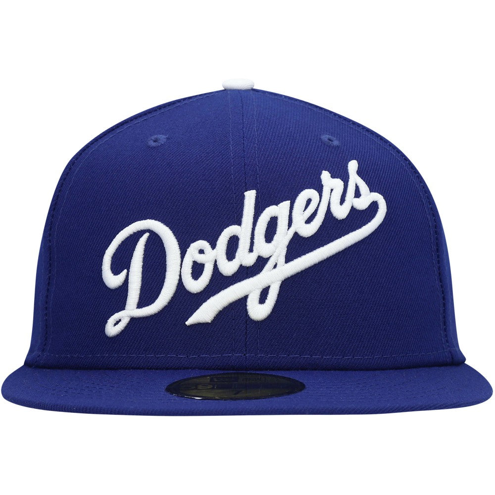 Los Angeles Dodgers New Era White Logo 59FIFTY Fitted Hat - MLB Hats