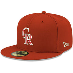 Colorado Rockies New Era White Logo 59FIFTY Fitted Hat - MLB Hats