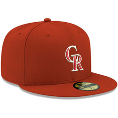 Colorado Rockies New Era White Logo 59FIFTY Fitted Hat - MLB Hats