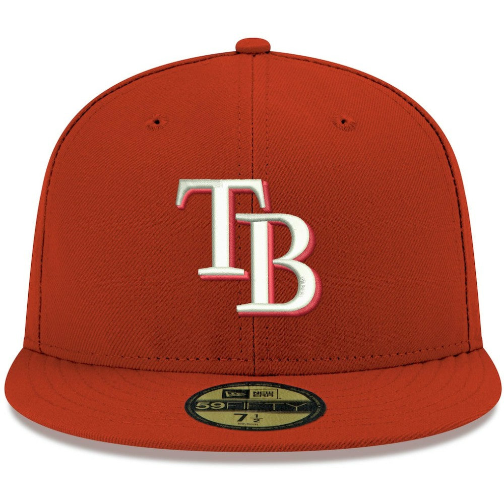Tampa Bay Rays New Era White Logo 59FIFTY Fitted Hat - MLB Hats
