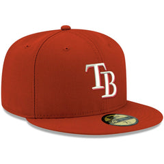 Tampa Bay Rays New Era White Logo 59FIFTY Fitted Hat - MLB Hats