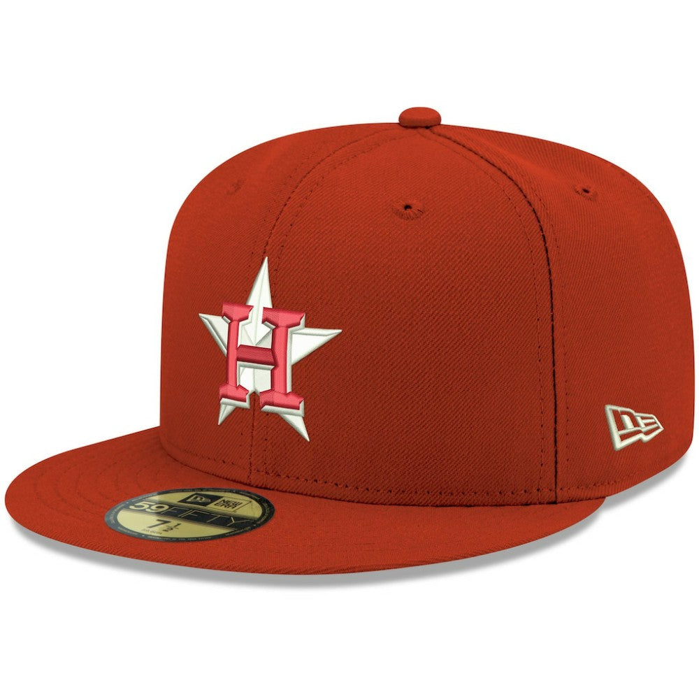 Houston Astros New Era White Logo 59FIFTY Fitted Hat - MLB Hats