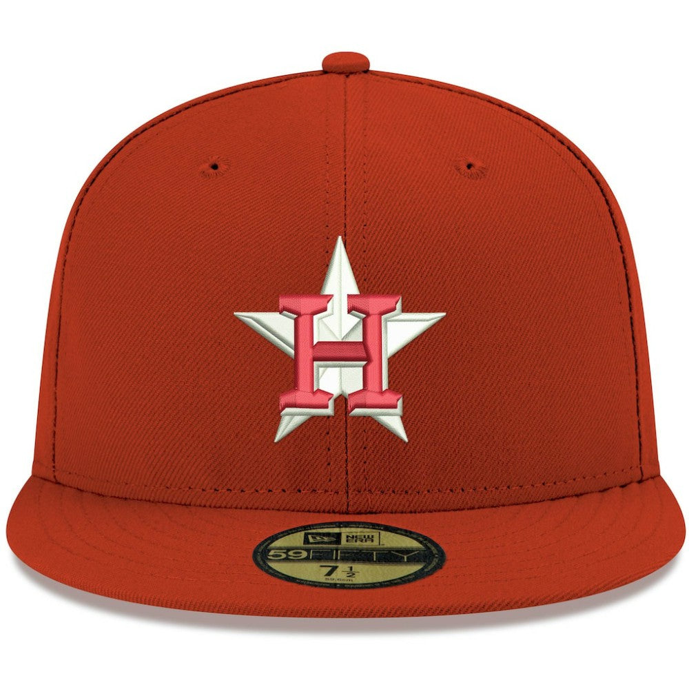 Houston Astros New Era White Logo 59FIFTY Fitted Hat - MLB Hats