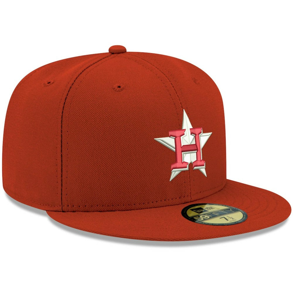 Houston Astros New Era White Logo 59FIFTY Fitted Hat - MLB Hats