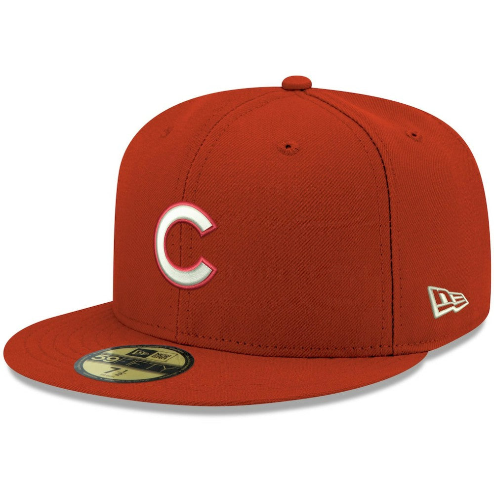 Chicago Cubs New Era White Logo 59FIFTY Fitted Hat - MLB Hats