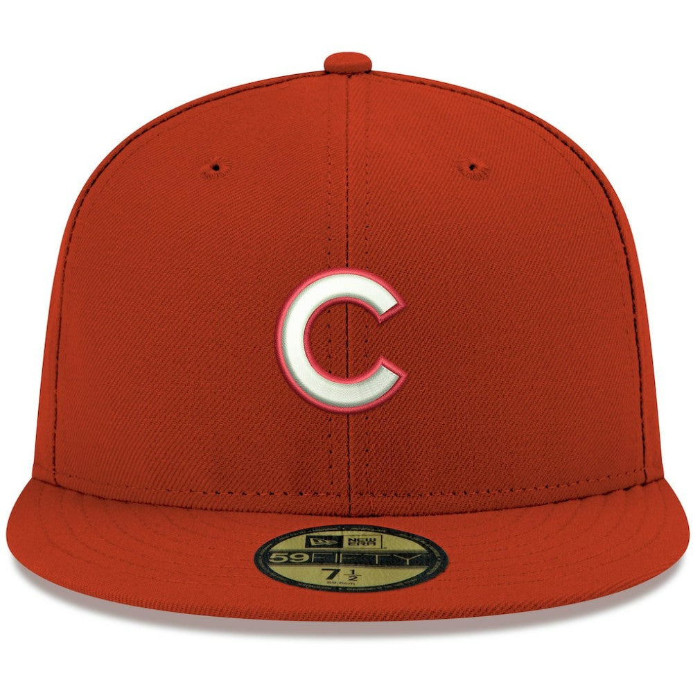 Chicago Cubs New Era White Logo 59FIFTY Fitted Hat - MLB Hats